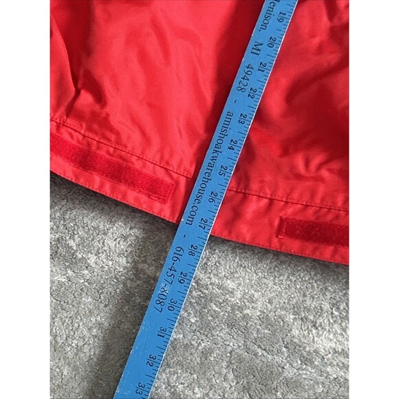 Helly Hansen Sailing Ski Jacket Men Small 46-48 Chest Hidden Hood Red White Blue - Picture 14 of 14